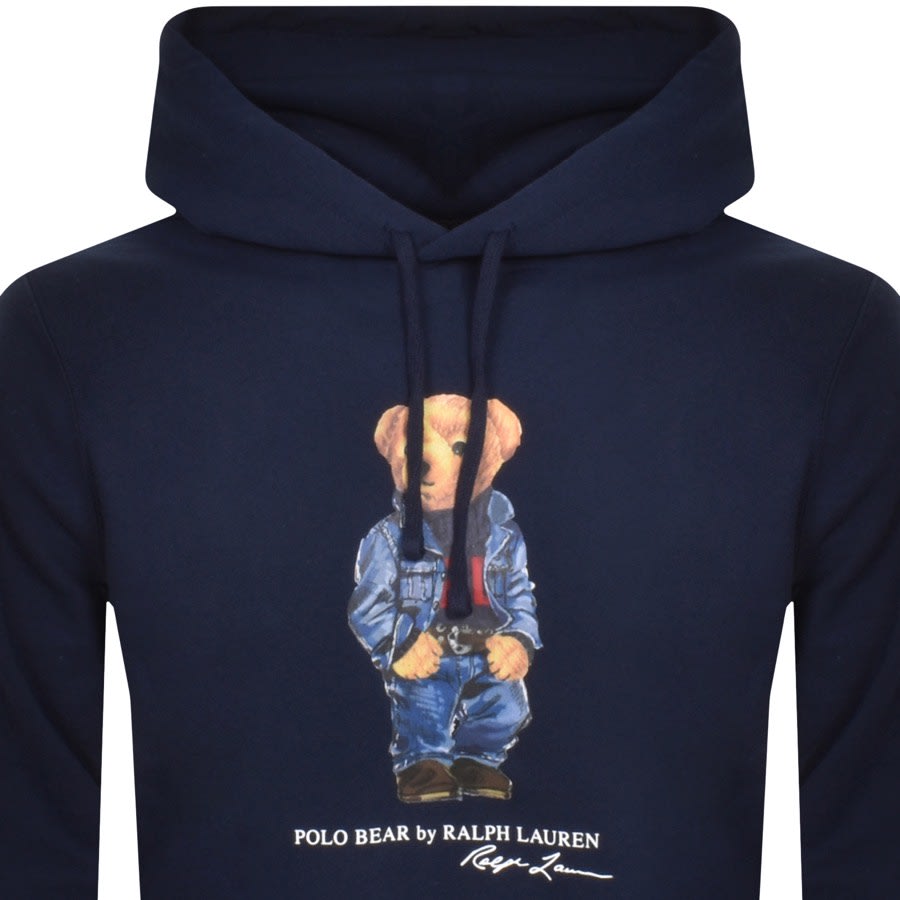 Polo bear sales hoodie navy