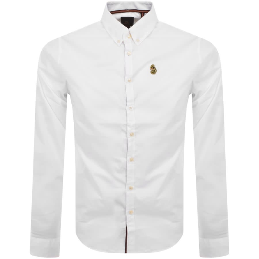 Luke 1977 Long Sleeve Oxford Shirt White | Mainline Menswear
