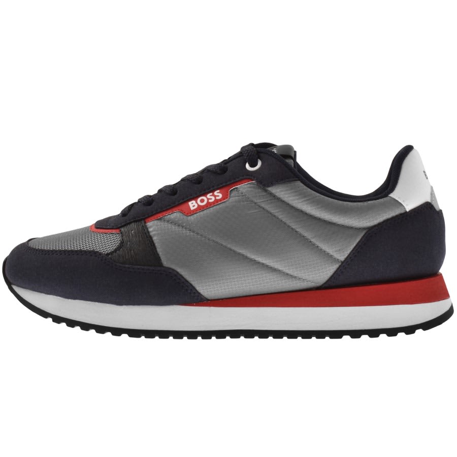 Boss hotsell trainers grey