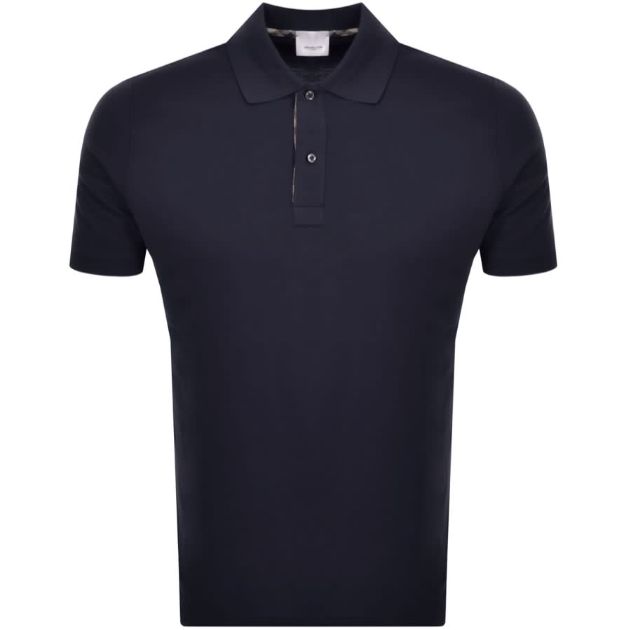 Aquascutum polo navy top