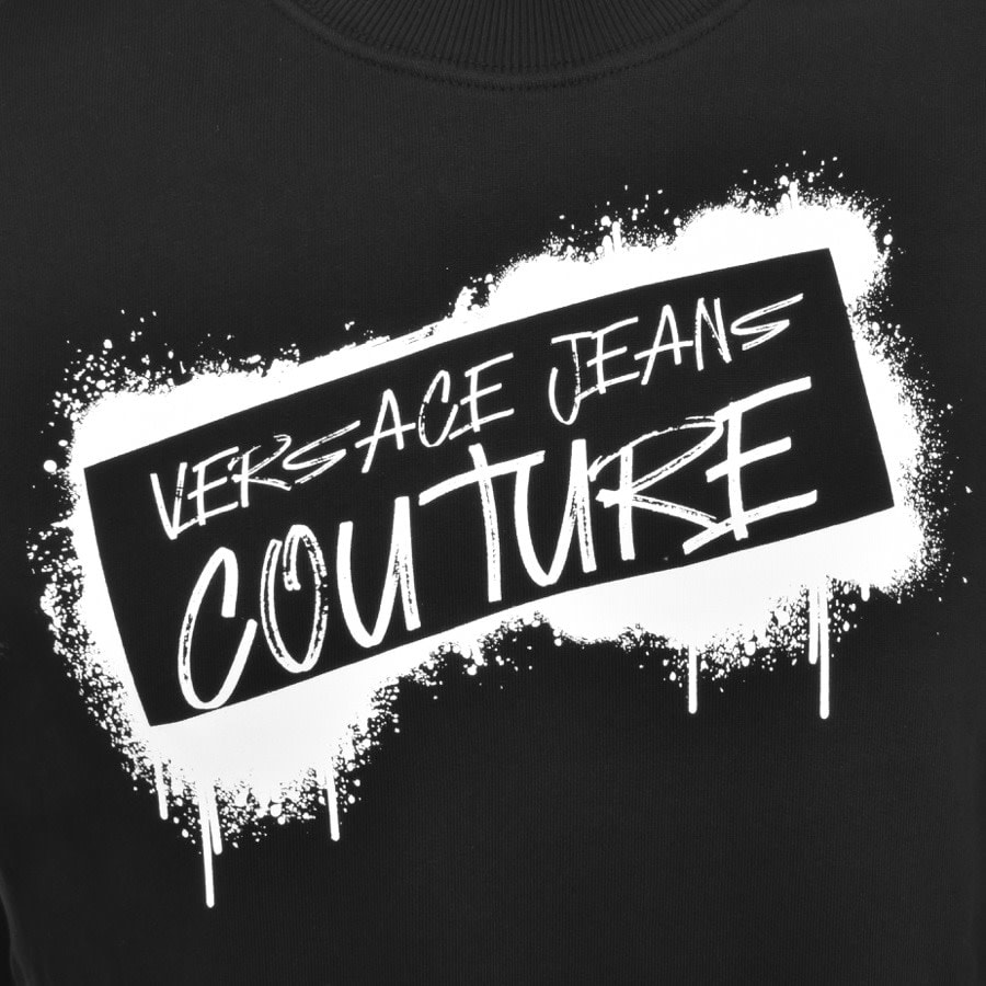 Versace Jeans Couture Graffiti Sweatshirt Black Mainline