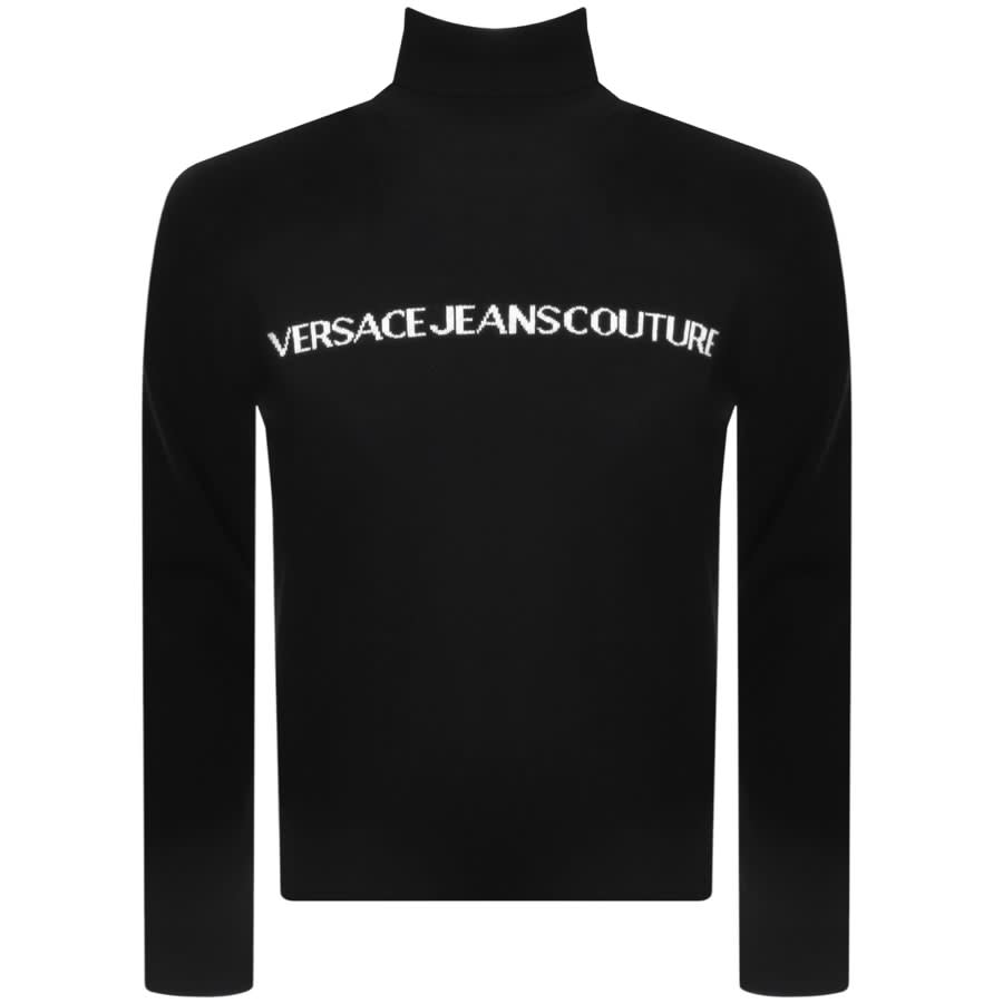 Versace Jeans Couture Cashmere Knit Jumper Black | Mainline Menswear