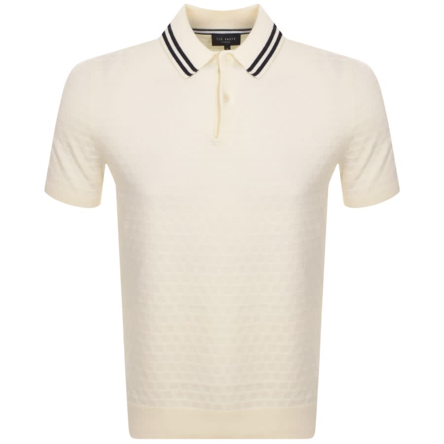 Ted Baker Mahana Polo T Shirt Cream | Mainline Menswear