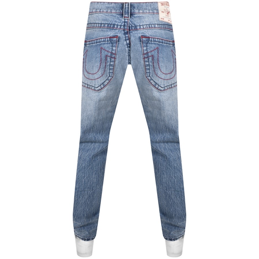 Straight jeans True Religion Blue size 33 US in Cotton - 34872815