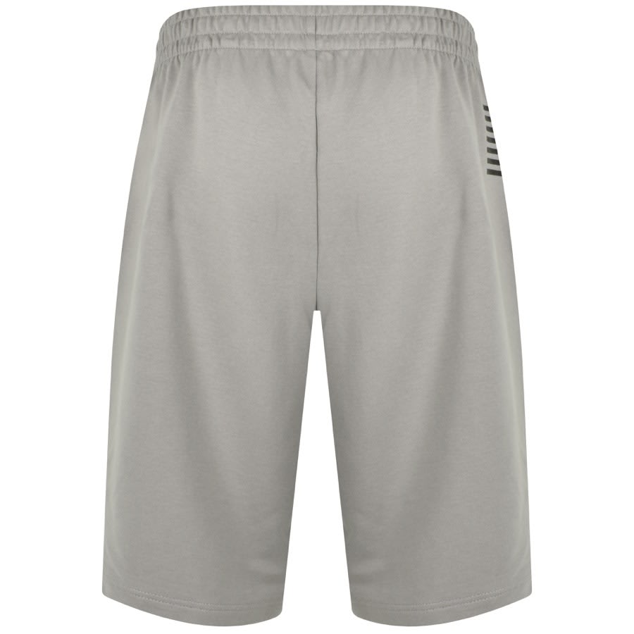 EA7 Emporio Armani Logo Shorts Grey Mainline Menswear Denmark