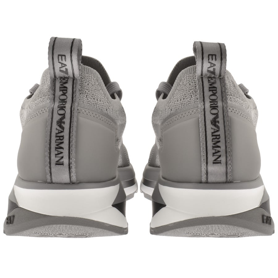 Alternative Image for ProductEA7 Emporio Armani Logo Trainers Grey2