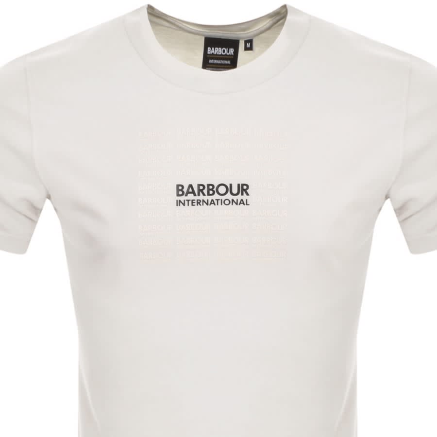 Barbour international white t shirt discount
