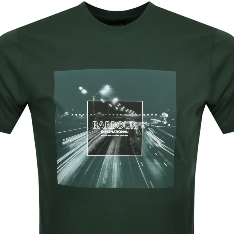 Barbour International Speed T Shirt Green