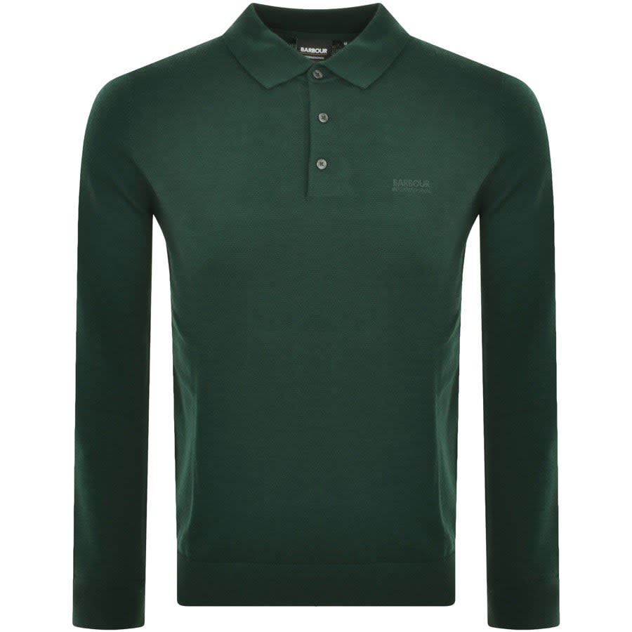 Barbour International Knit Polo T Shirt Green Mainline Menswear