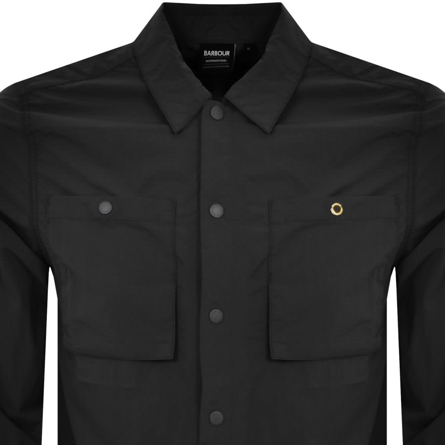 Barbour International Cadwell Overshirt Black | Mainline Menswear