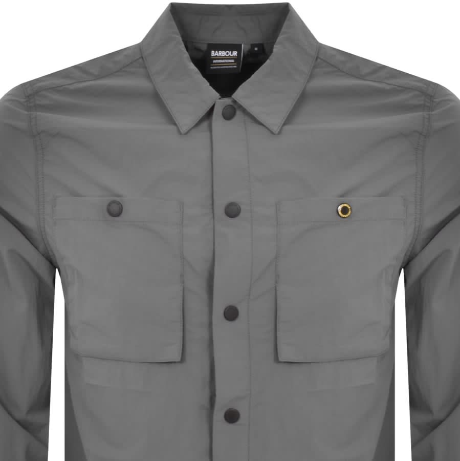 Barbour International Cadwell Overshirt Grey | Mainline Menswear