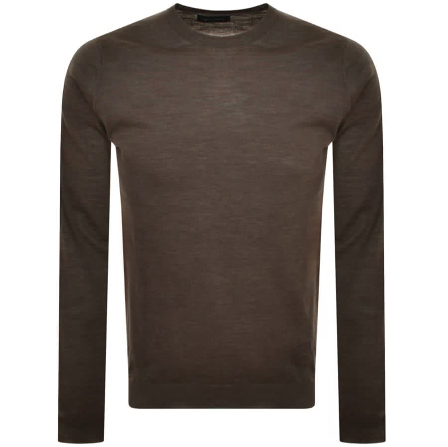 Oliver Sweeney Camber Knit Jumper Brown | Mainline Menswear