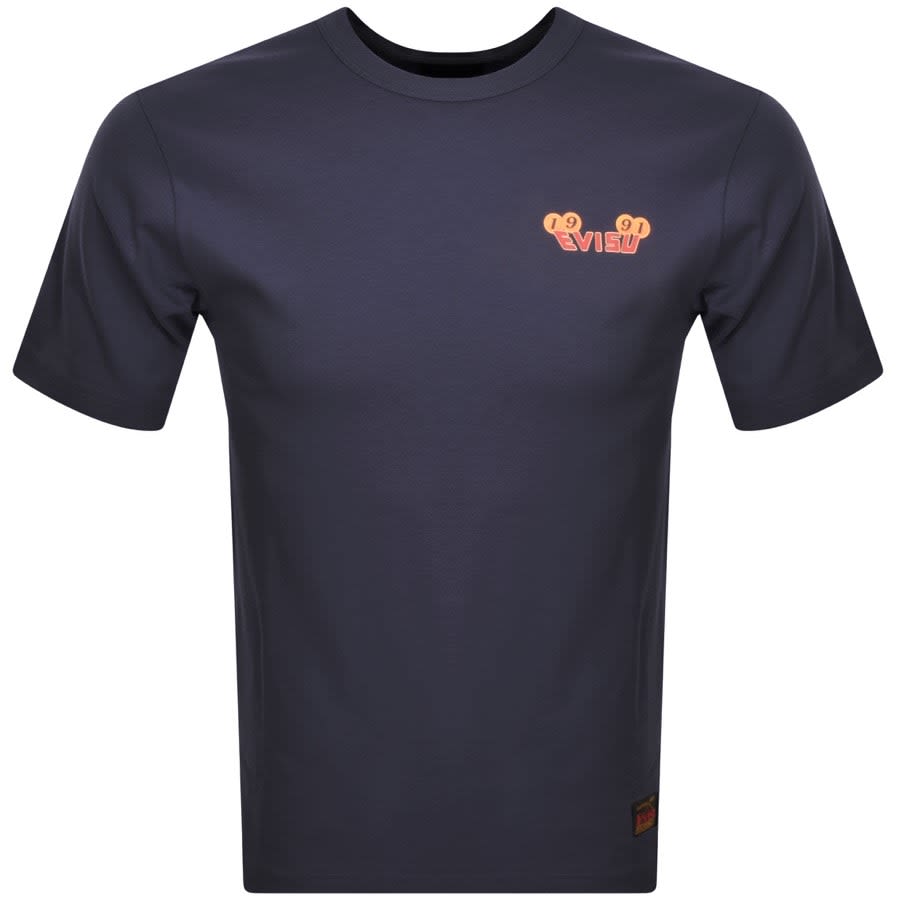 Evisu 1991 Logo T Shirt Navy