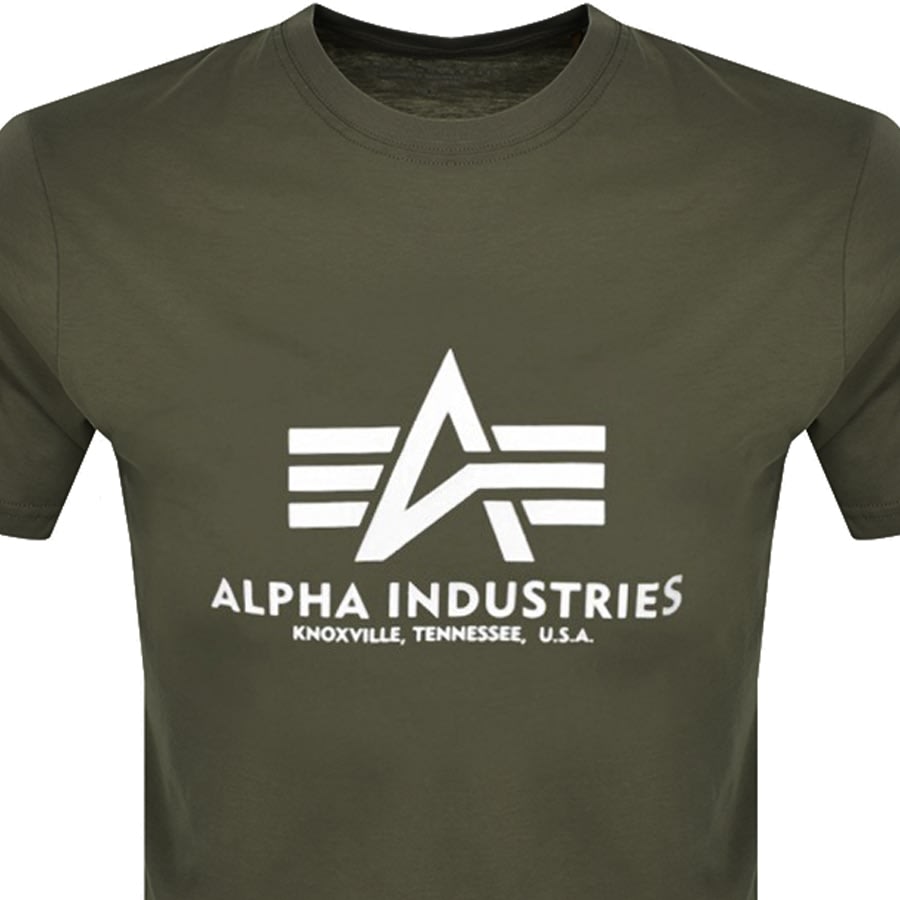 Alpha Logo States T Basic United Mainline Shirt Menswear Green | Industries