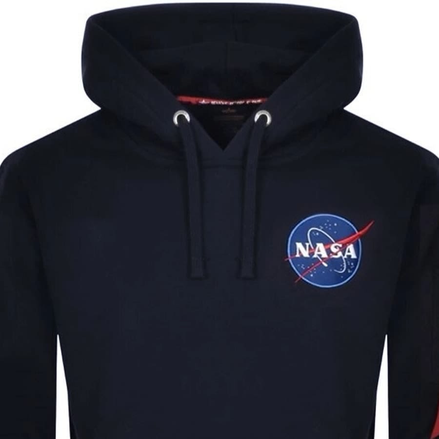 Alpha Industries Space Shuttle Hoodie Navy Mainline Menswear Ireland