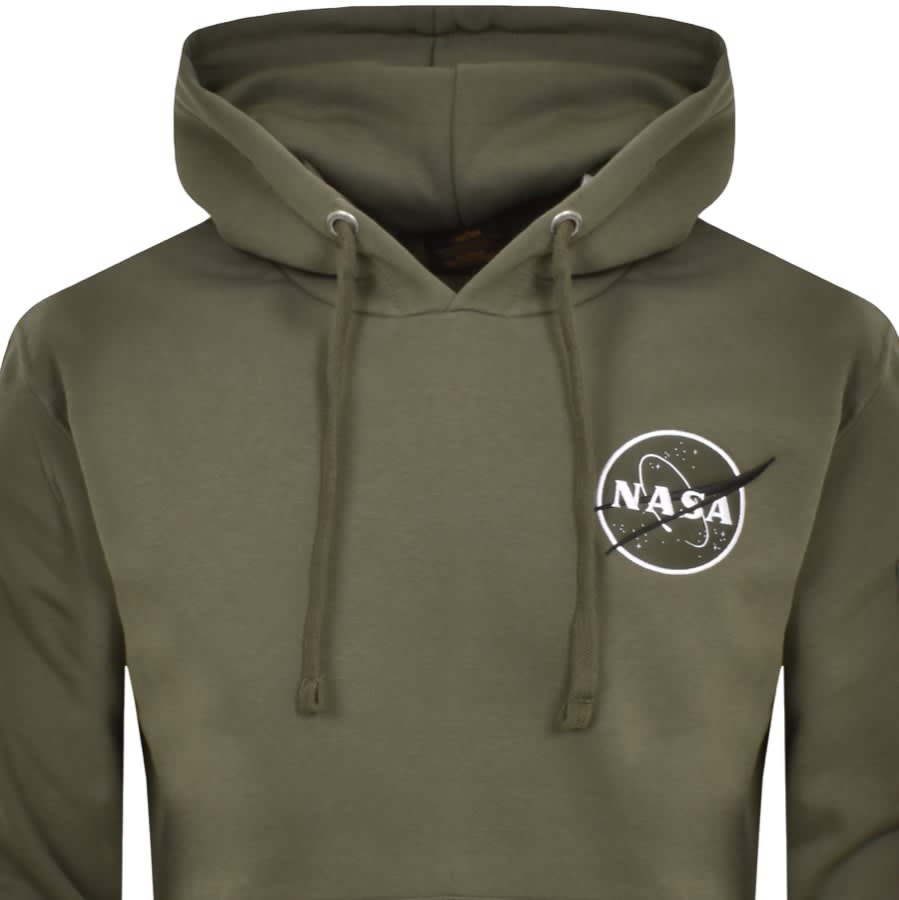 Alpha Industries Space Shuttle Hoodie Green | Mainline Menswear United  States | Sweatshirts