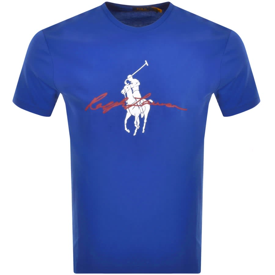 Ralph Lauren Logo T Shirt Blue | Mainline Menswear