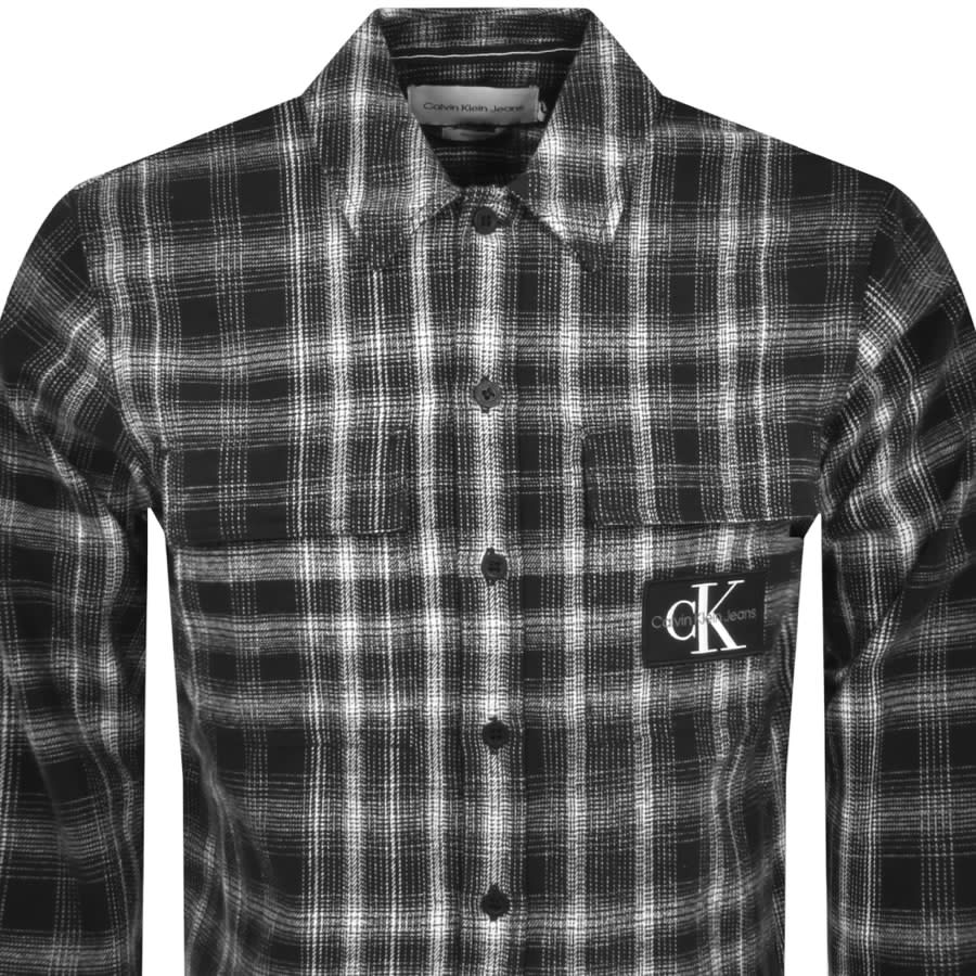 Calvin Klein Check Overshirt Black Mainline Menswear Denmark