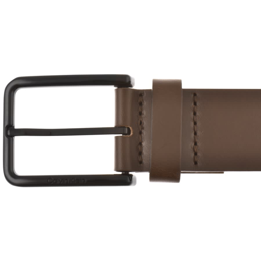 Calvin klein best sale brown leather belt