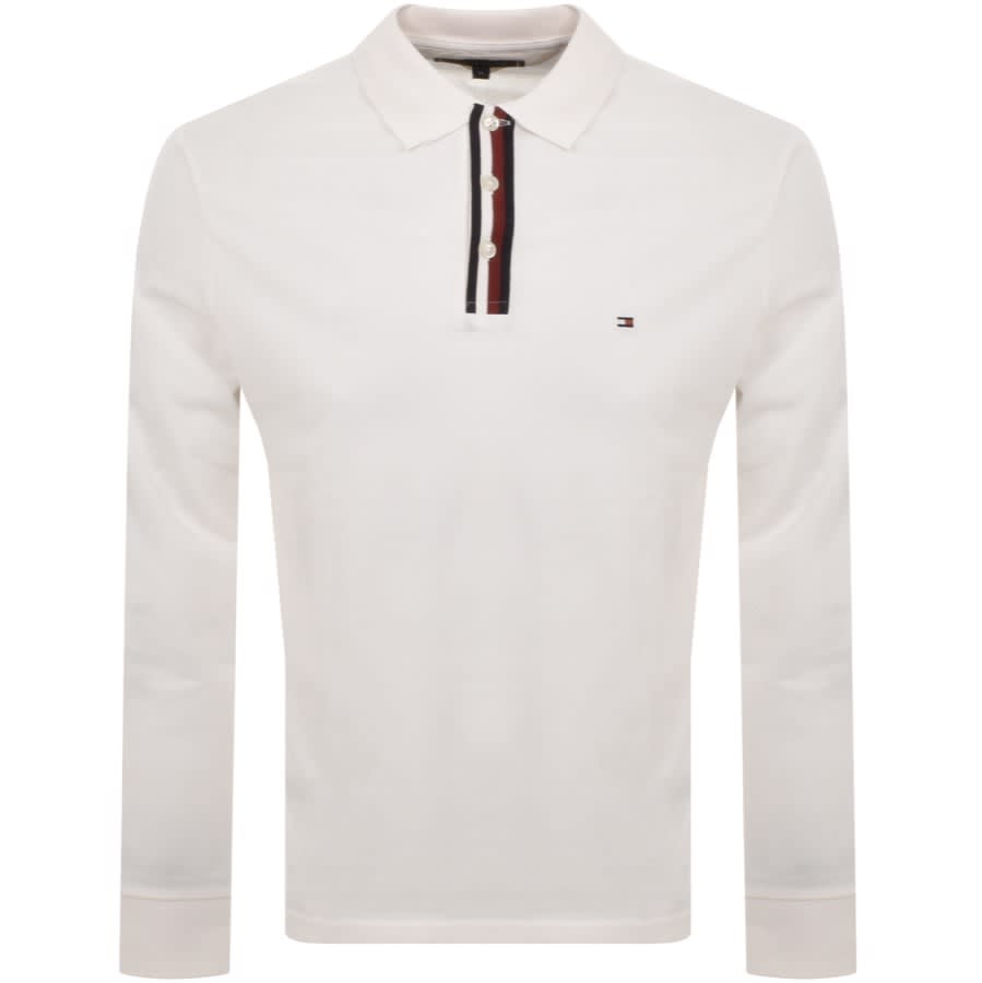Tommy Hilfiger Long Sleeve Polo Shirt White | Mainline Menswear United States