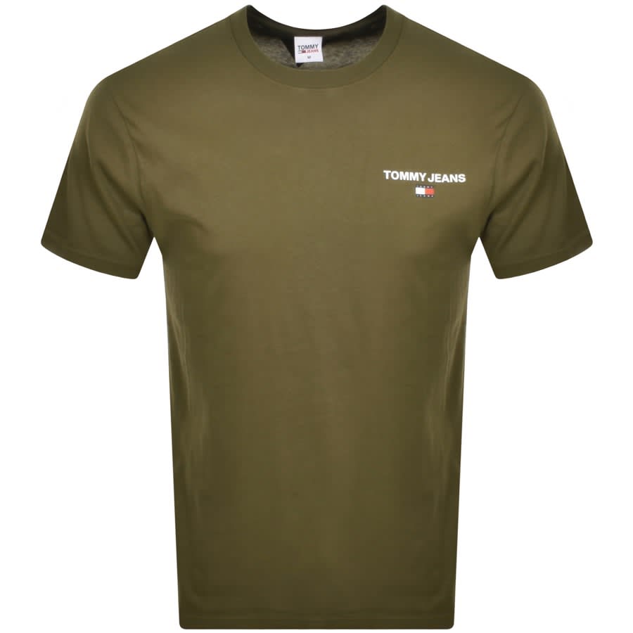 Tommy Jeans Logo T Shirt Green Mainline Menswear Canada