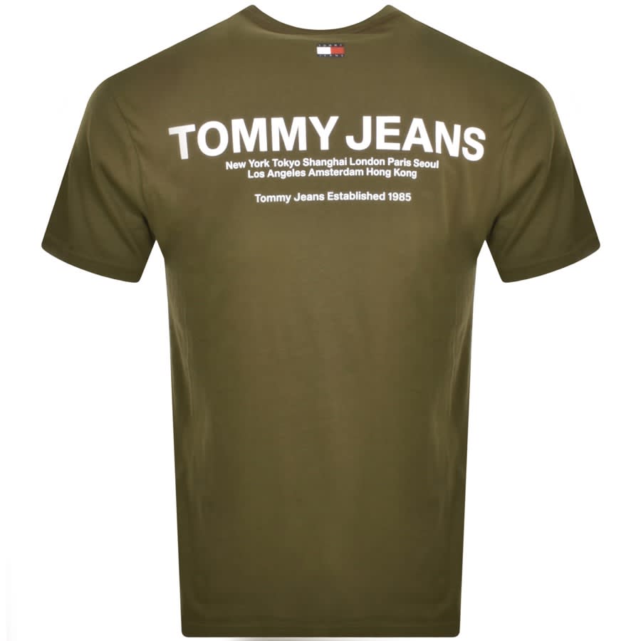 Tommy Jeans Logo T Shirt Green