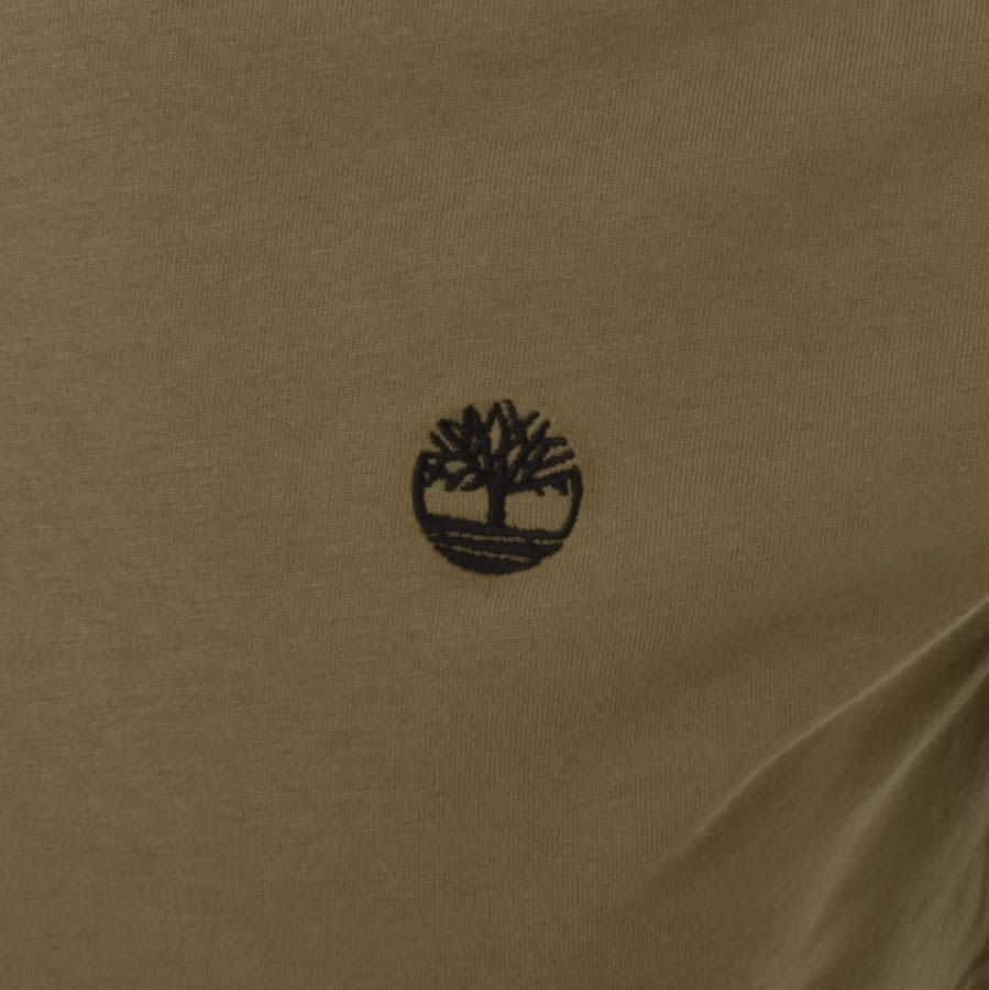 Timberland Dun River Logo T Shirt Khaki | Mainline Menswear