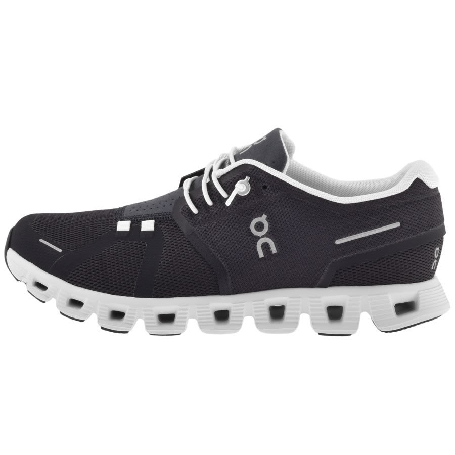 Navy running top trainers