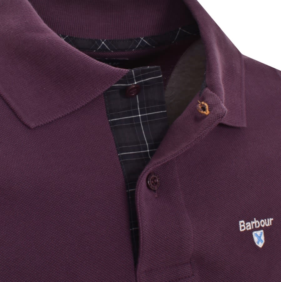 Barbour polo purple outlet