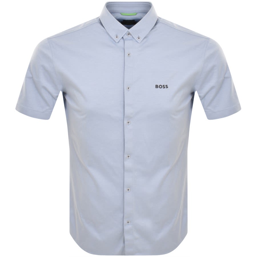 BOSS Biado R Short Sleeved Shirt Blue | Mainline Menswear