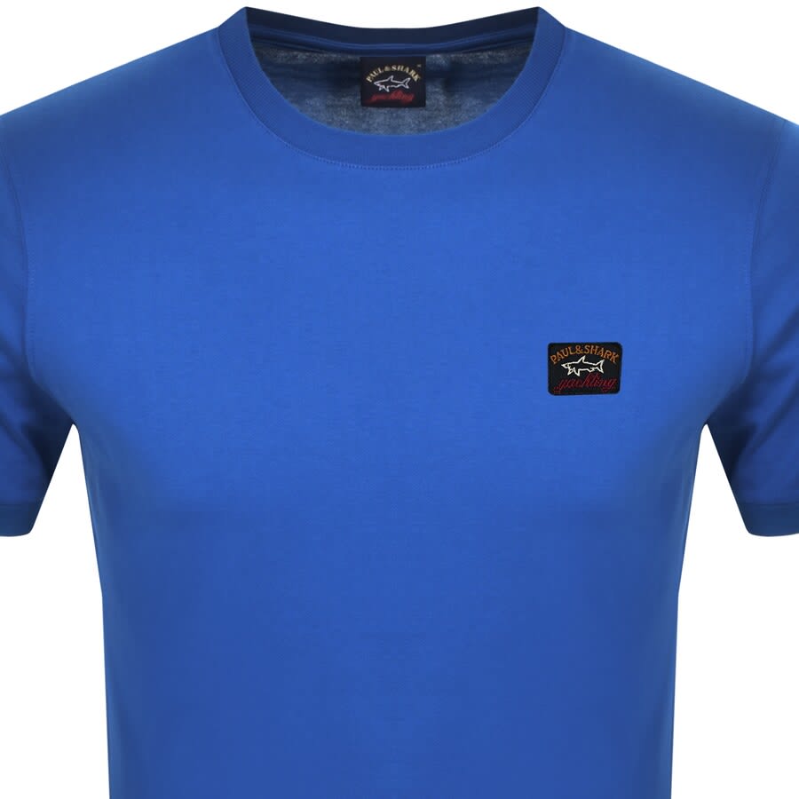 Paul And Shark Short Sleeve Logo T Shirt Blue Mainline Menswear