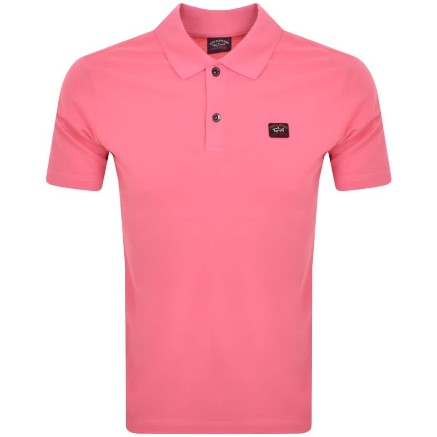 Paul And Shark Short Sleeved Polo T Shirt Pink | Mainline Menswear