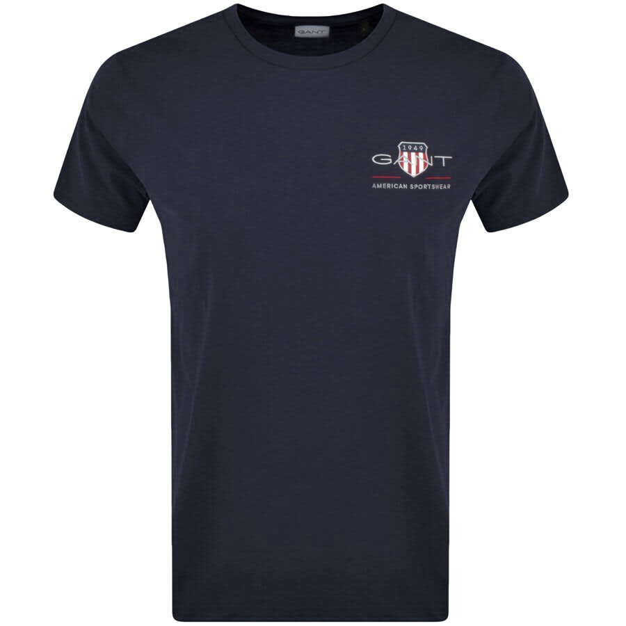 Gant Original Archive Crest T Shirt Navy | Mainline Menswear