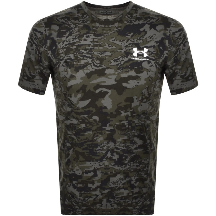 Under Armour Loose Camo Short Sleeve T Shirt Green | Mainline Menswear