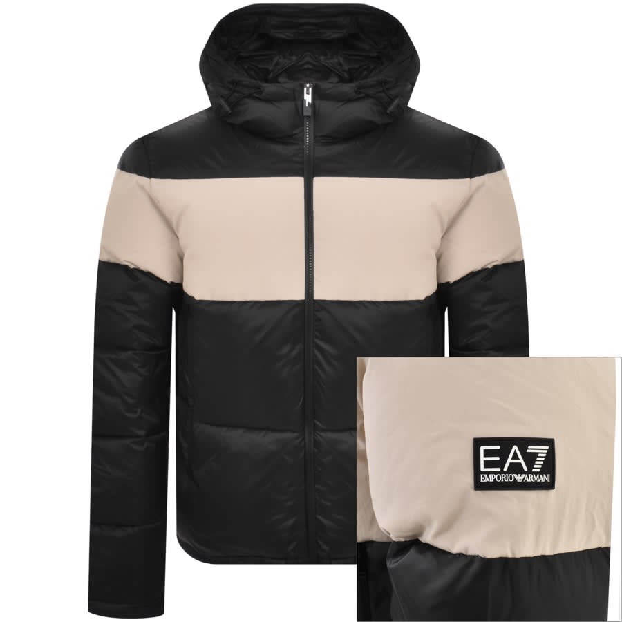 EA7 Emporio Armani Quilted Down Jacket Black | Mainline Menswear United  States