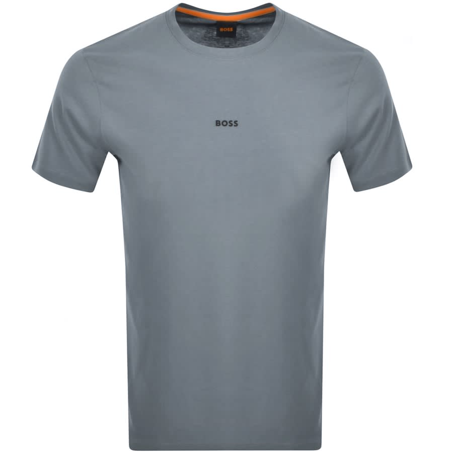 BOSS TChup Logo T Shirt Blue | Mainline Menswear Australia