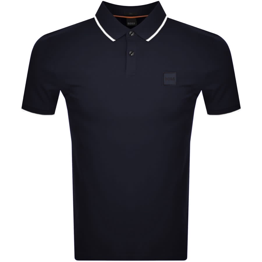 BOSS Passertip Polo T Shirt Navy | Mainline Menswear
