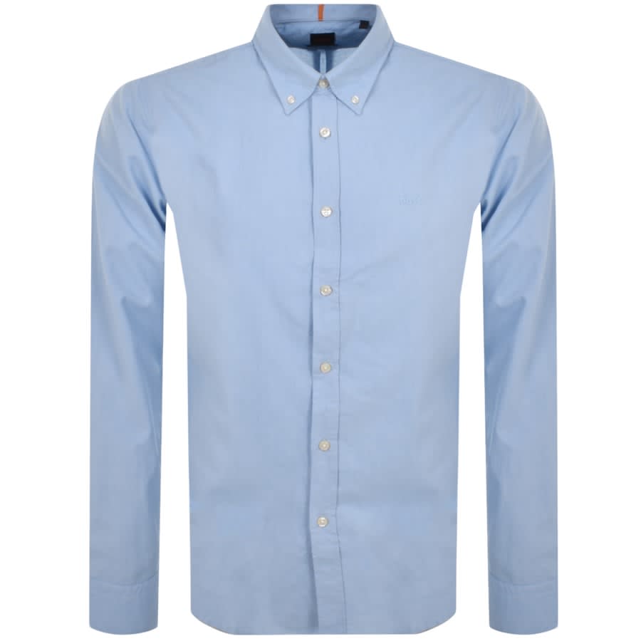 BOSS Rickert Long Sleeved Shirt Blue | Mainline Menswear