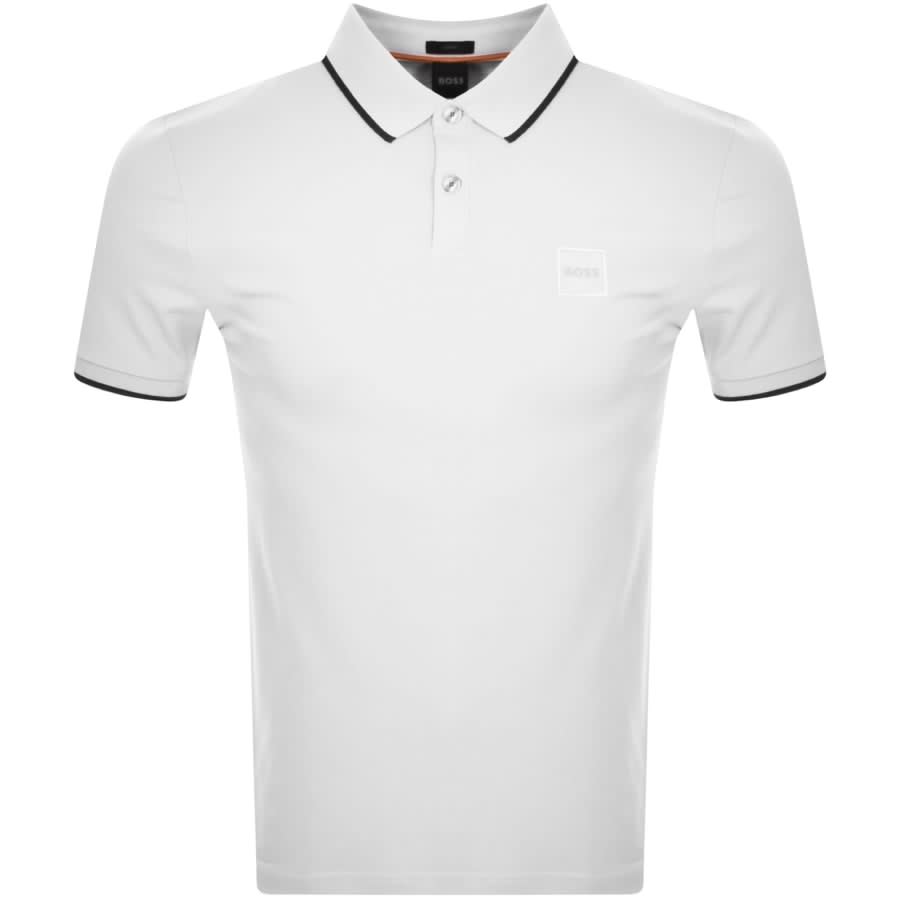 BOSS Passertip Polo T Shirt White | Mainline Menswear