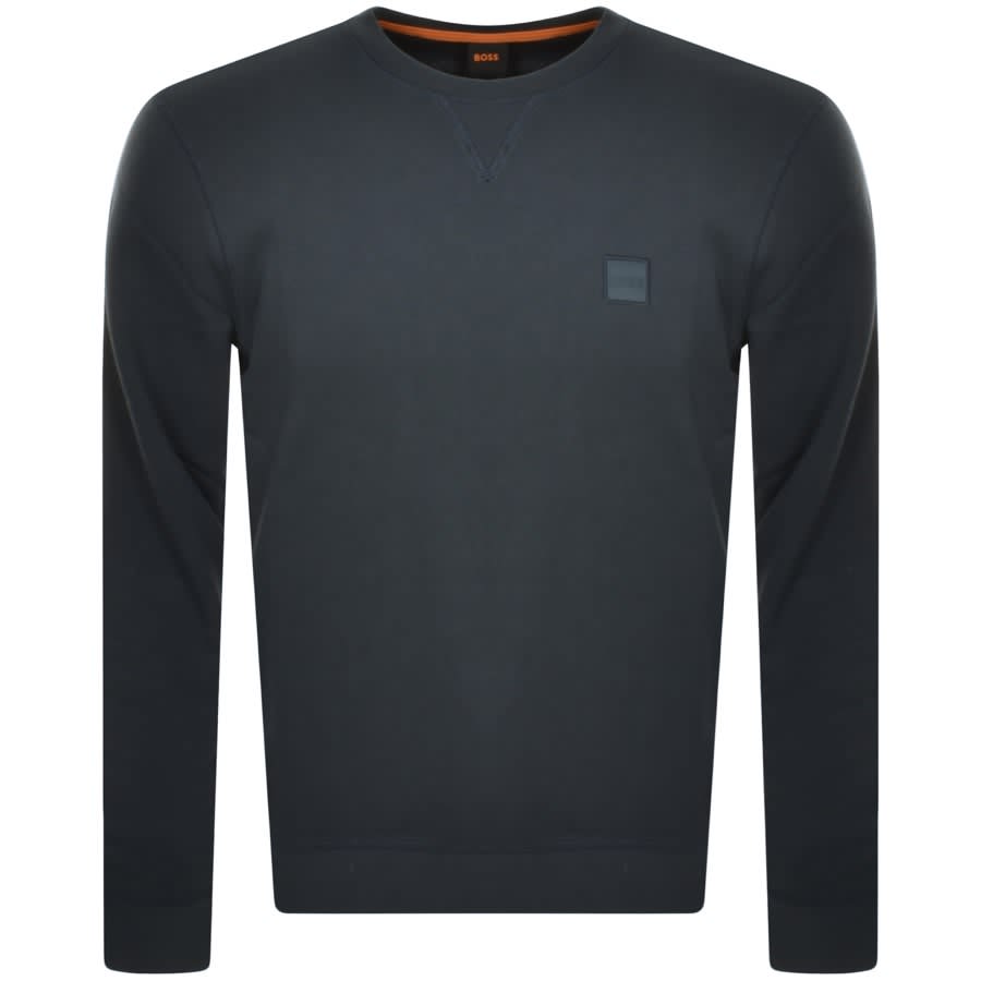 Mens hugo deals boss black sweatshirt
