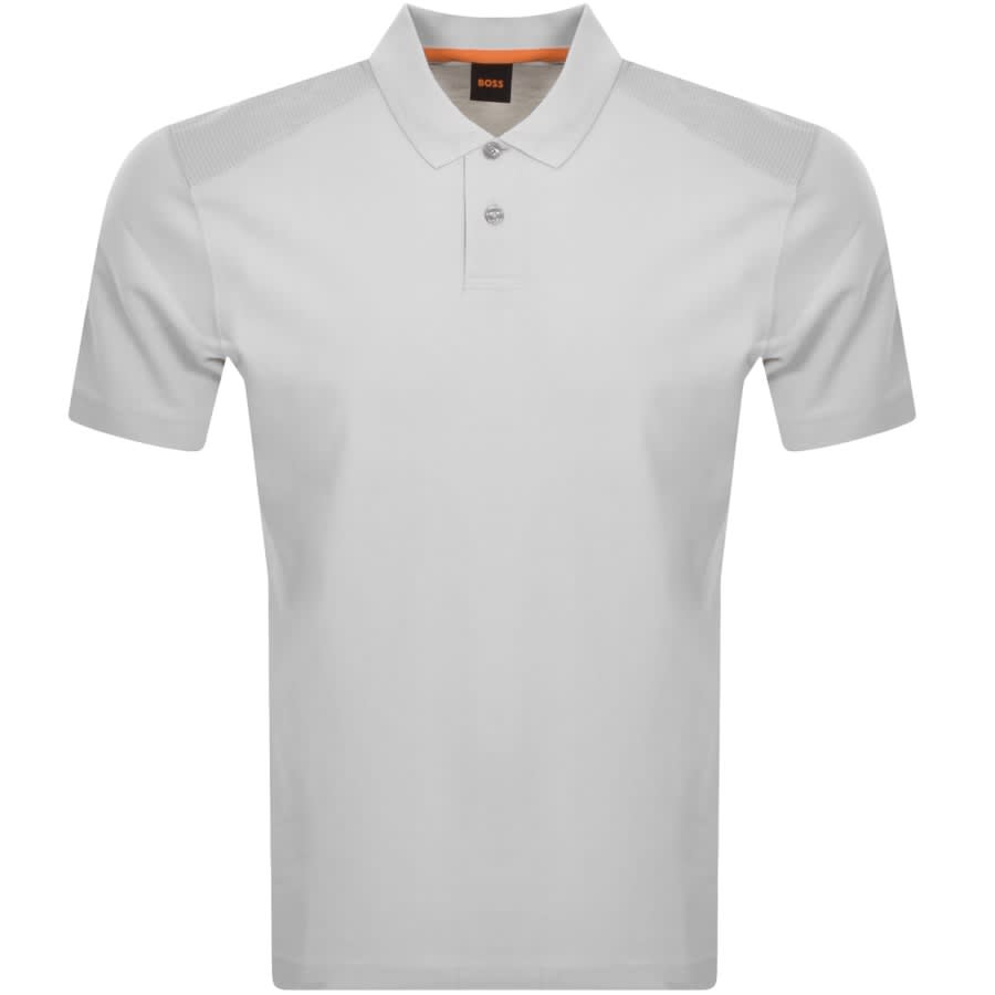 BOSS Penylonmatt Polo T Shirt Grey | Mainline Menswear