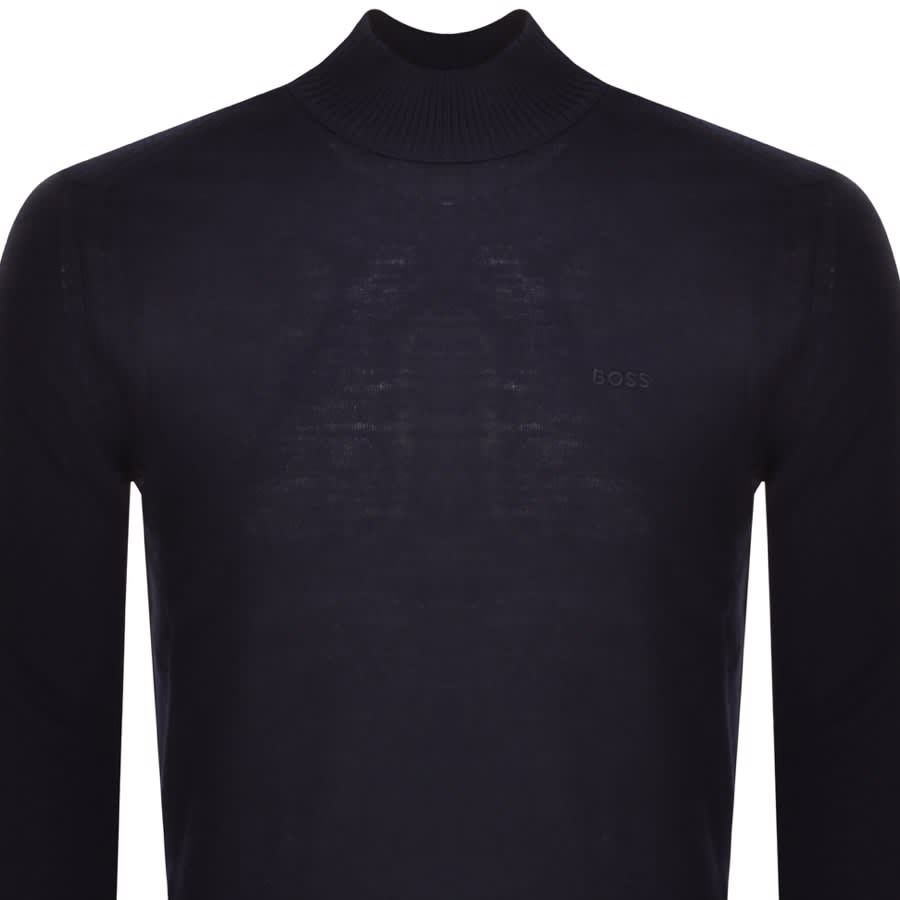 Boss navy jumper hotsell