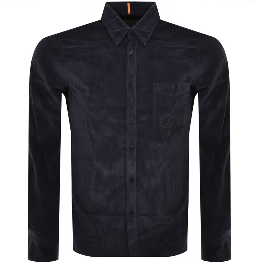 BOSS Relegant 6 Long Sleeved Shirt Navy | Mainline Menswear