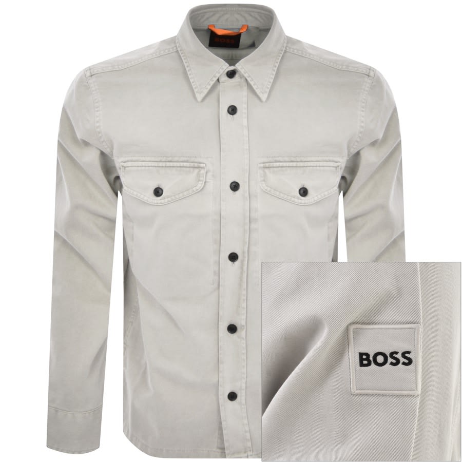 BOSS Lovelock Overshirt Jacket Grey | Mainline Menswear