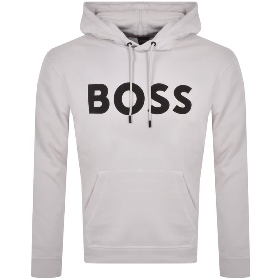 BOSS We Basic Logo Hoodie Grey | Mainline Menswear