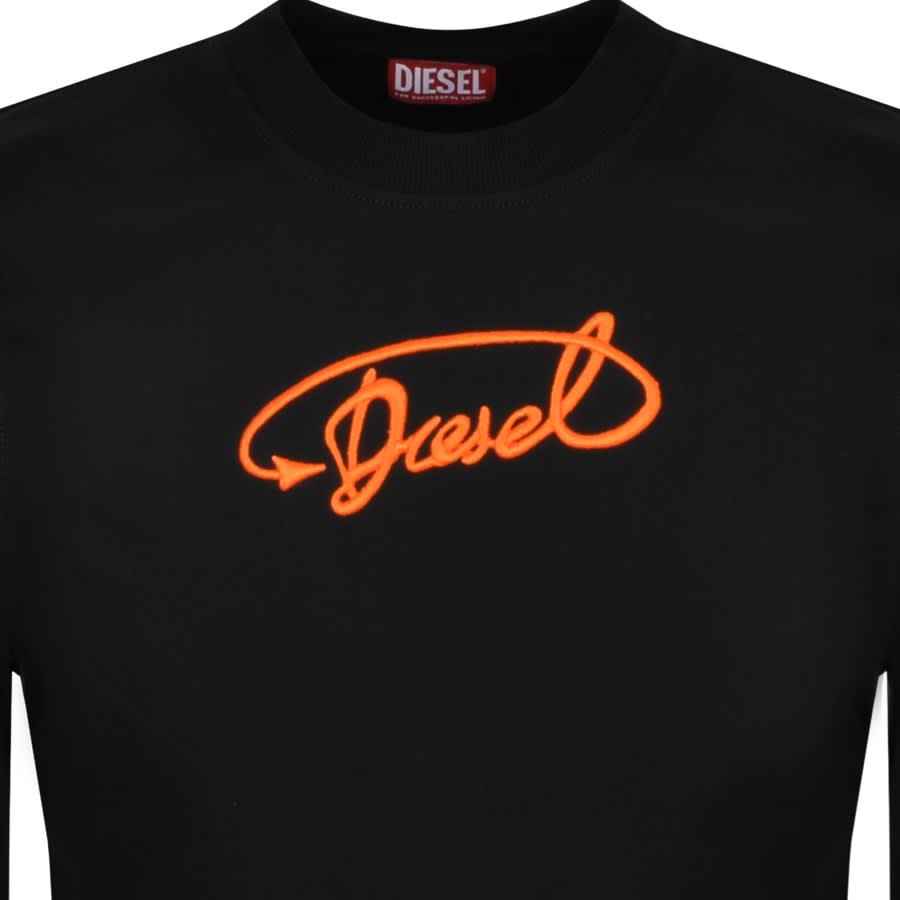 Diesel sweatshirt orange cheap