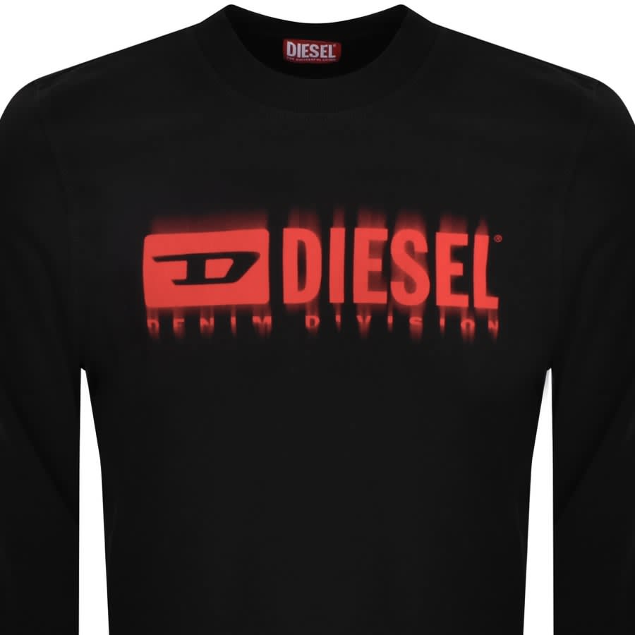 Diesel S Ginn L8 Logo Sweatshirt Black
