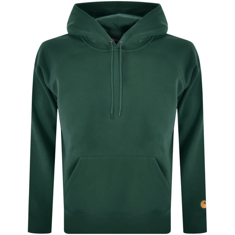 Carhartt chase sales hoodie bottle green