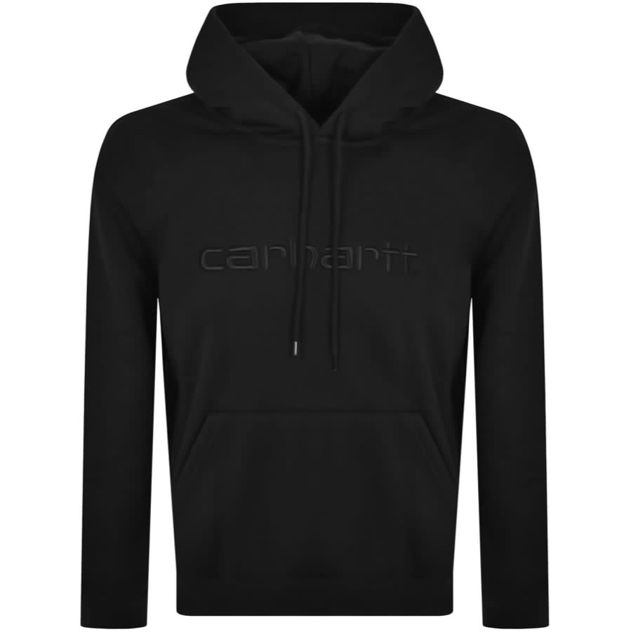 Carhartt WIP Logo Hoodie Black | Mainline Menswear