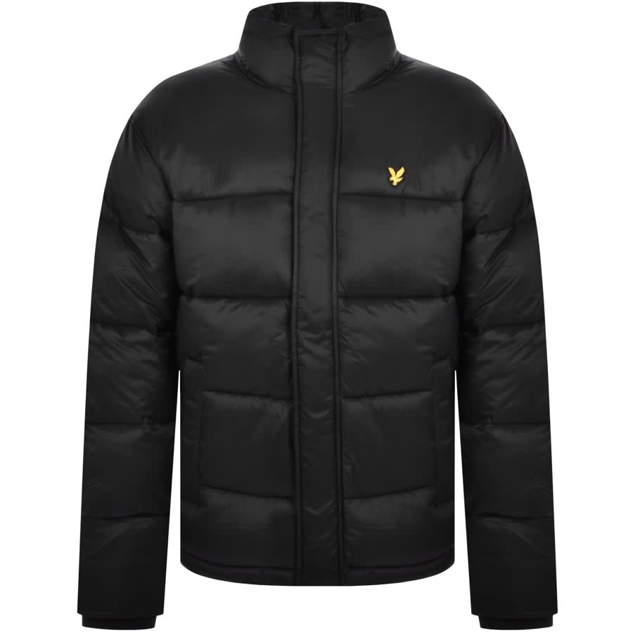 Lyle And Scott Wadded Puffer Jacket Black | Mainline Menswear